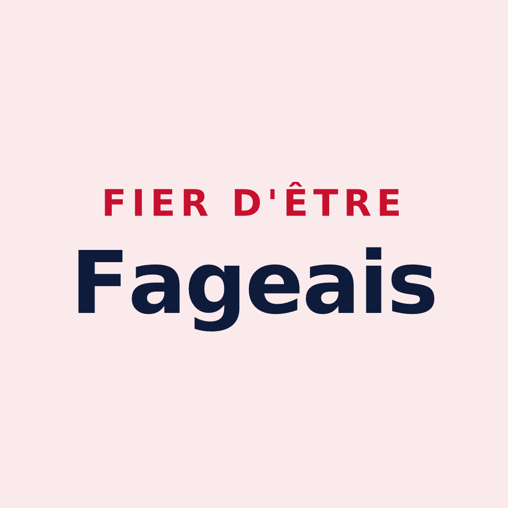 Magnet « Fier d'être Fageais » — design pour La Fage-Montivernoux