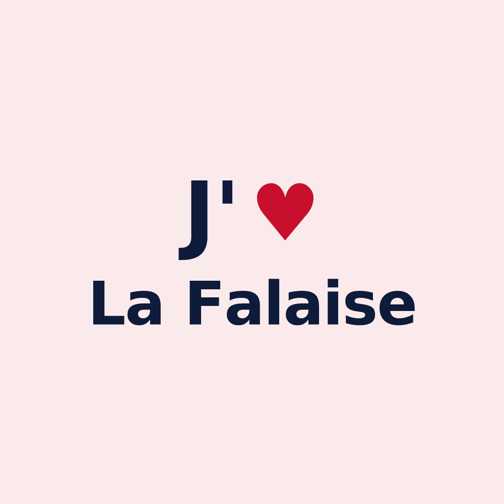 Magnet personnalisé La Falaise — design J'aime La Falaise