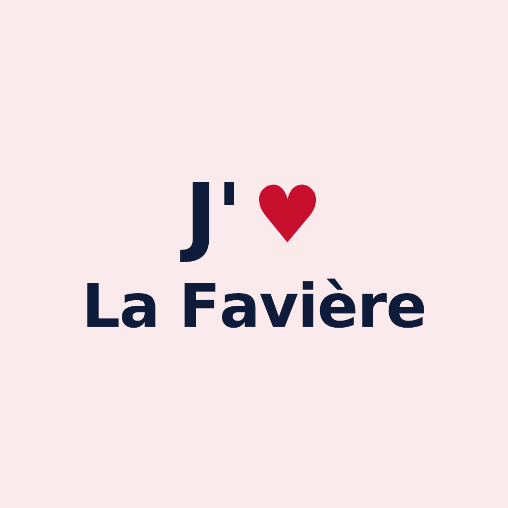 Magnet personnalisé La Favière — design J'aime La Favière