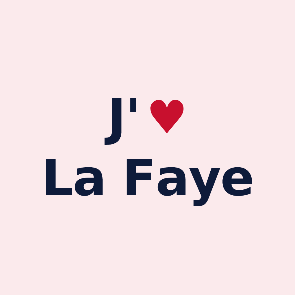 Magnet personnalisé La Faye — design J'aime La Faye