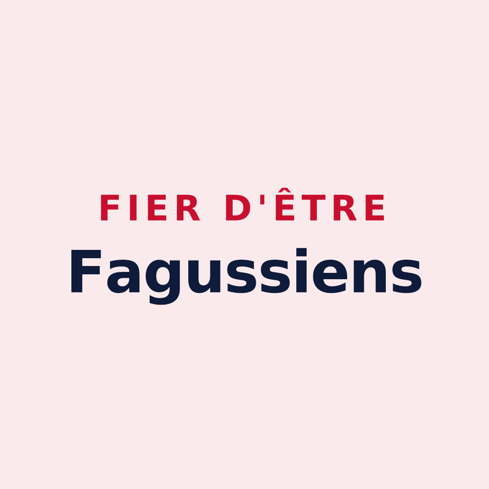 Magnet « Fier d'être Fagussiens » — design pour La Faye