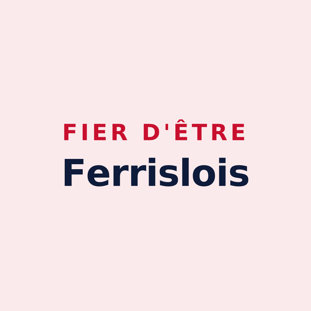 Magnet « Fier d'être Ferrislois » — design pour La Ferrière-sur-Risle