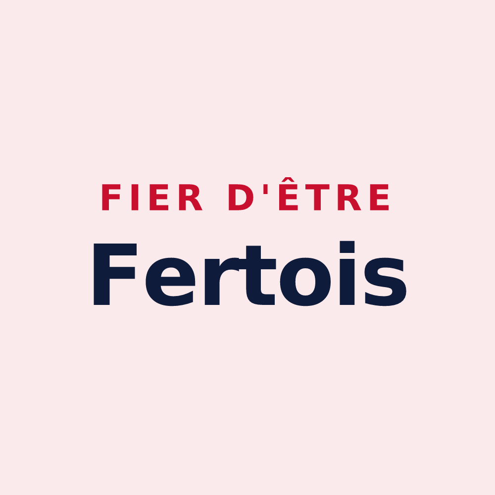 Magnet « Fier d'être Fertois » — design pour La Ferté-Gaucher