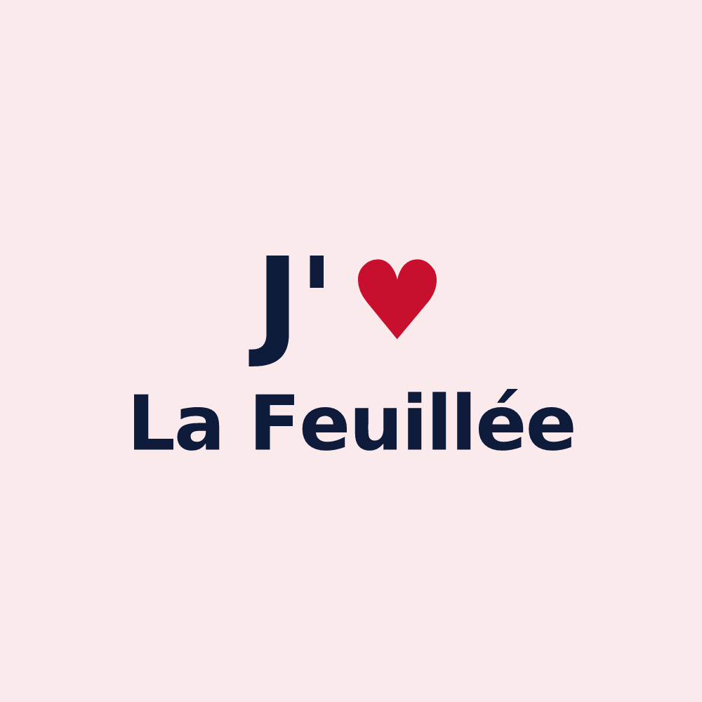 Magnet personnalisé La Feuillée — design J'aime La Feuillée