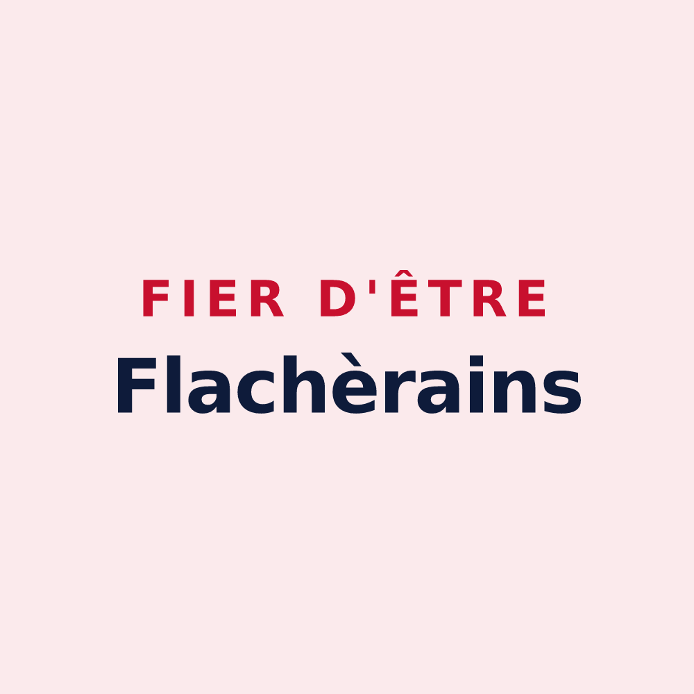 Magnet « Fier d'être Flachèrains » — design pour La Flachère