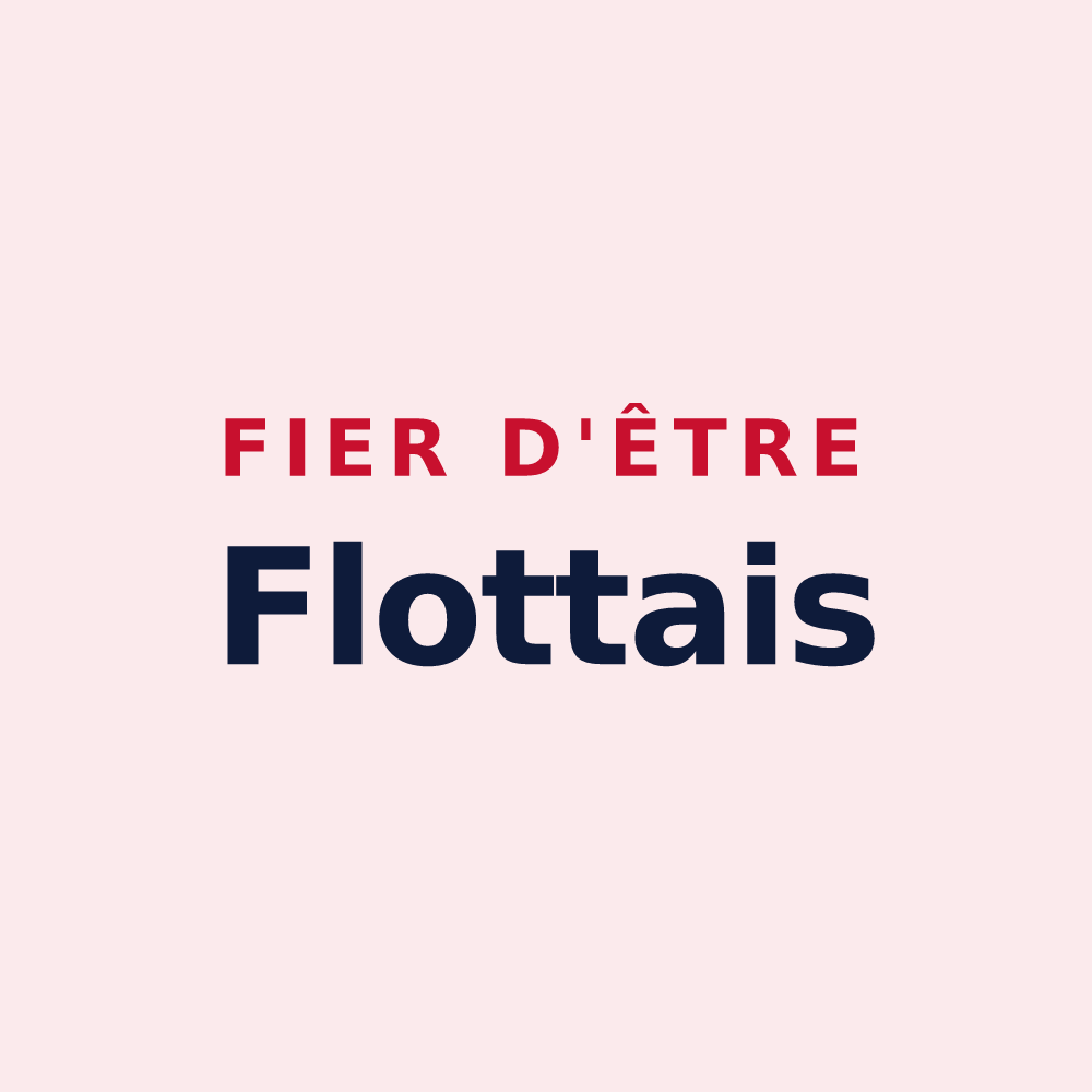 Magnet « Fier d'être Flottais » — design pour La Flotte