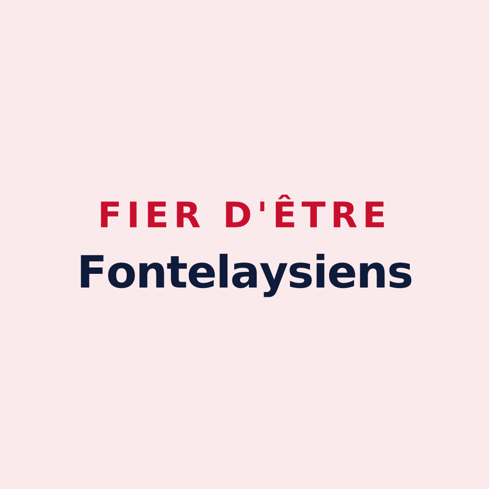 Magnet « Fier d'être Fontelaysiens » — design pour La Fontelaye