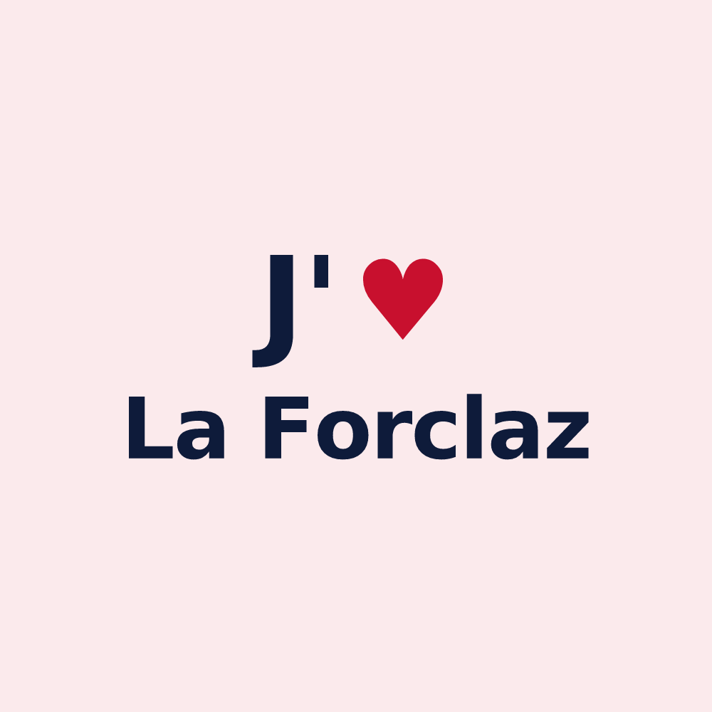 Magnet personnalisé La Forclaz — design J'aime La Forclaz