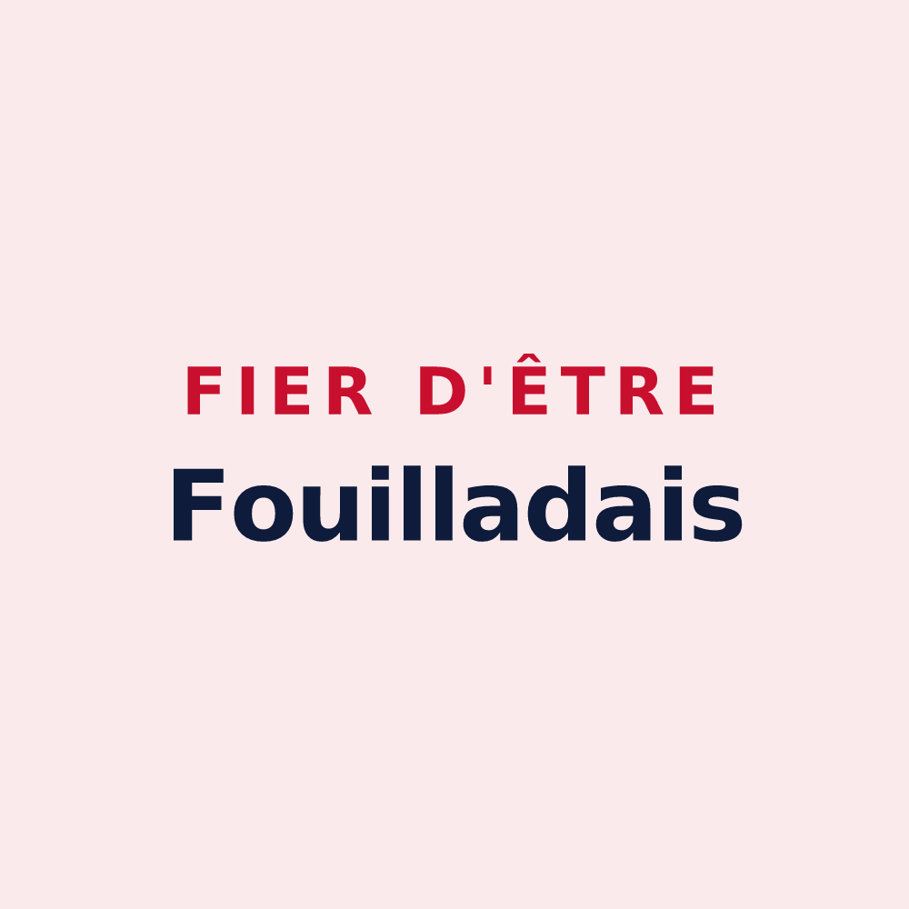 Magnet « Fier d'être Fouilladais » — design pour La Fouillade