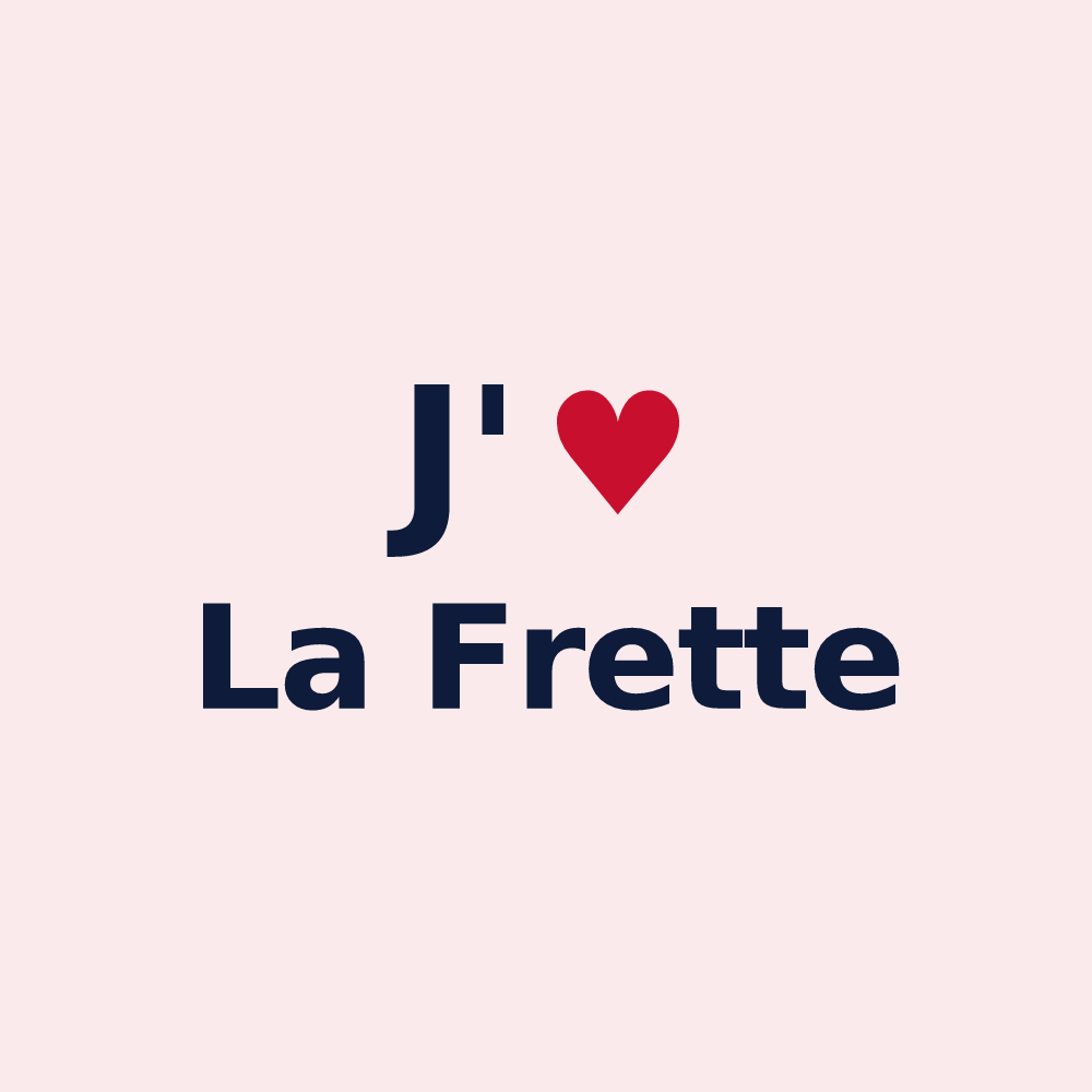 Magnet personnalisé La Frette — design J'aime La Frette