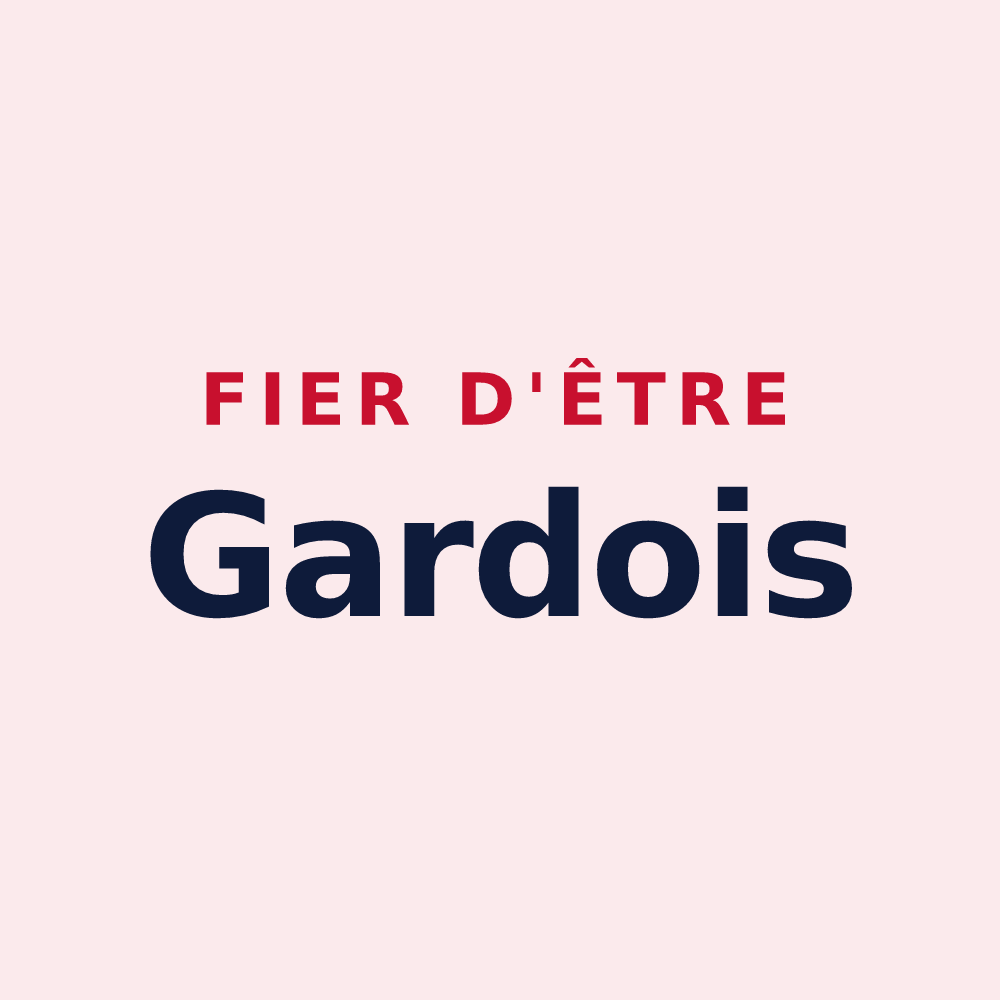 Magnet « Fier d'être Gardois » — design pour La Garde