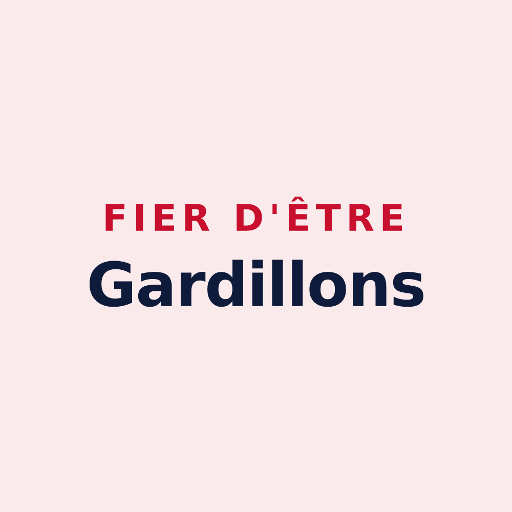 Magnet « Fier d'être Gardillons » — design pour La Garde