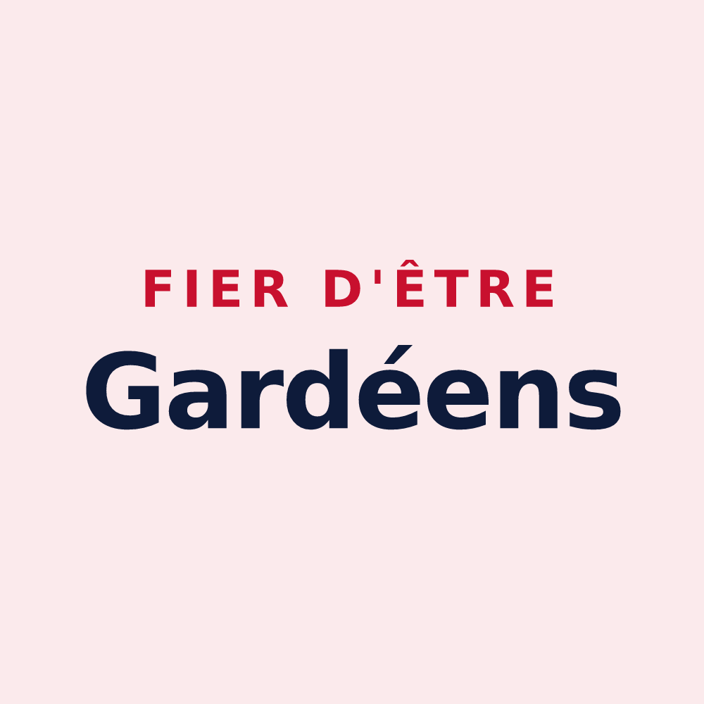 Magnet « Fier d'être Gardéens » — design pour La Garde