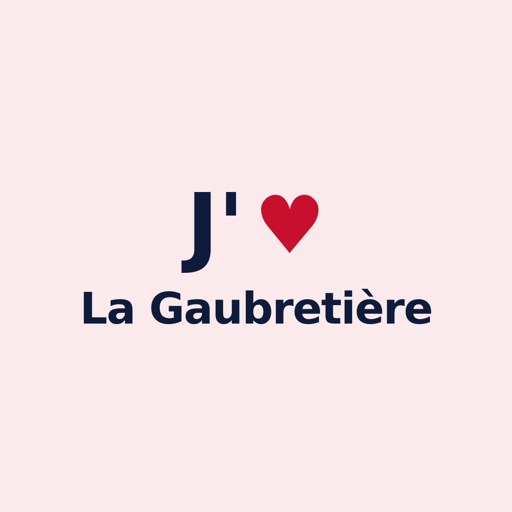 Magnet personnalisé La Gaubretière — design « J'aime La Gaubretière » imprimé sur le magnet