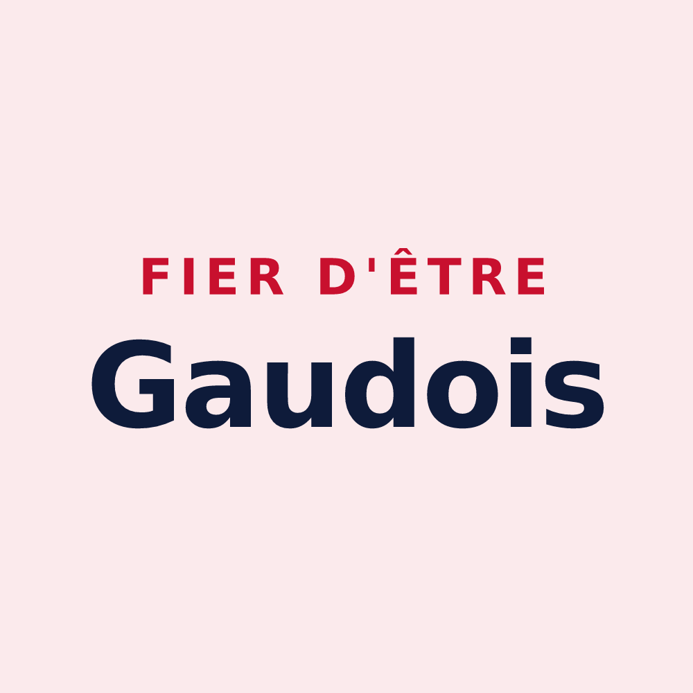 Magnet « Fier d'être Gaudois » — design pour La Gaude