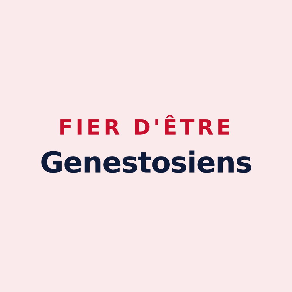Magnet « Fier d'être Genestosiens » — design pour La Genétouze