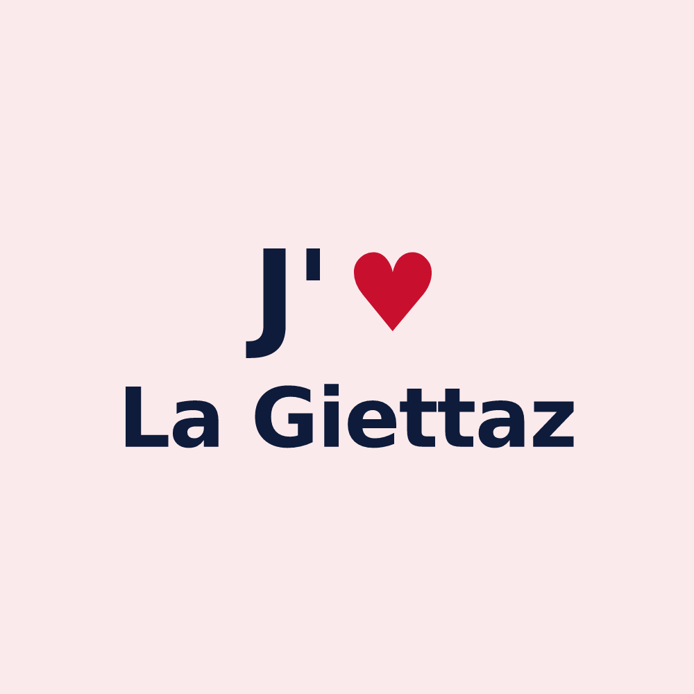 Magnet personnalisé La Giettaz — design J'aime La Giettaz