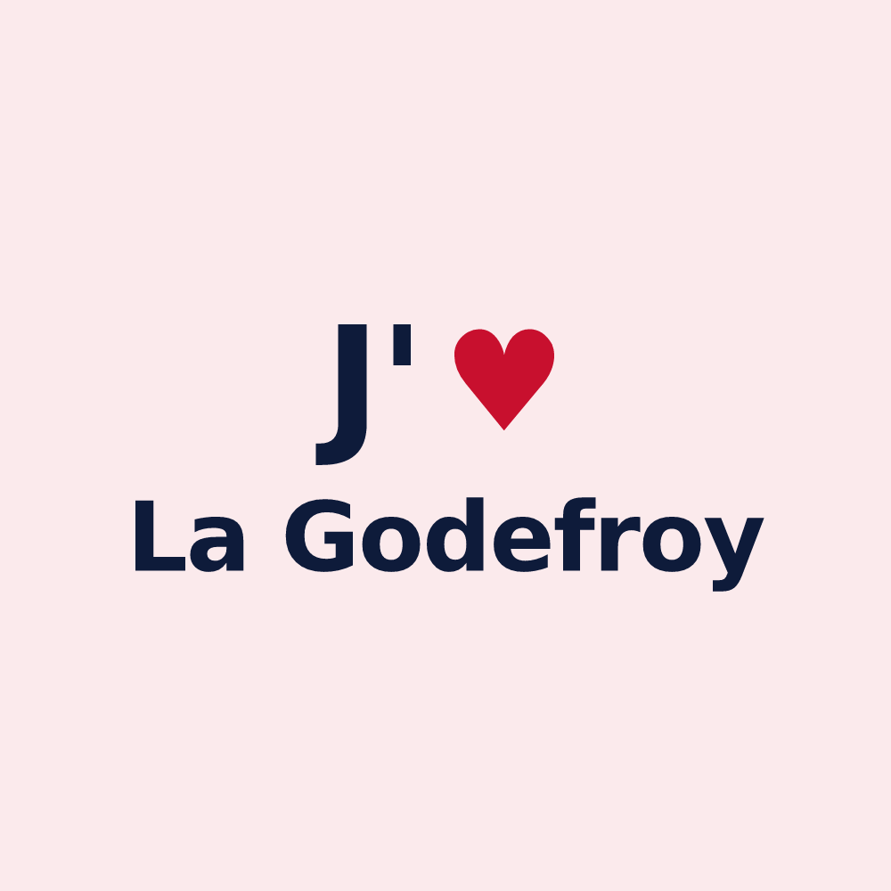 Magnet personnalisé La Godefroy — design J'aime La Godefroy