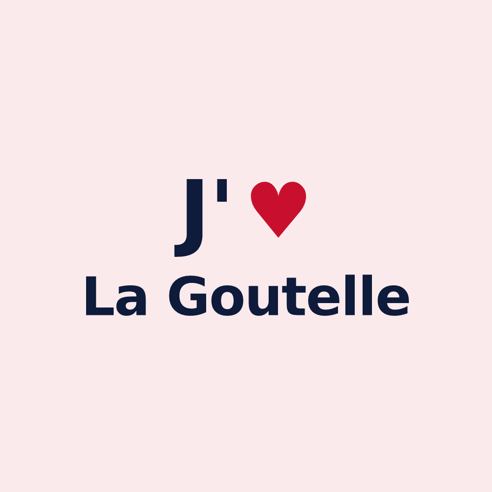 Magnet personnalisé La Goutelle — design J'aime La Goutelle