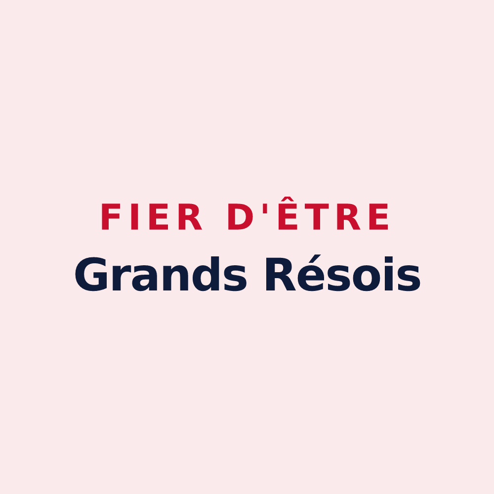 Magnet « Fier d'être Grands Résois » — design pour La Grande-Résie