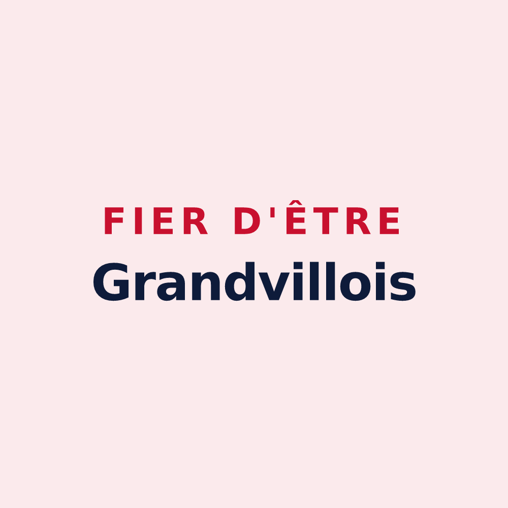 Magnet « Fier d'être Grandvillois » — design pour La Grandville