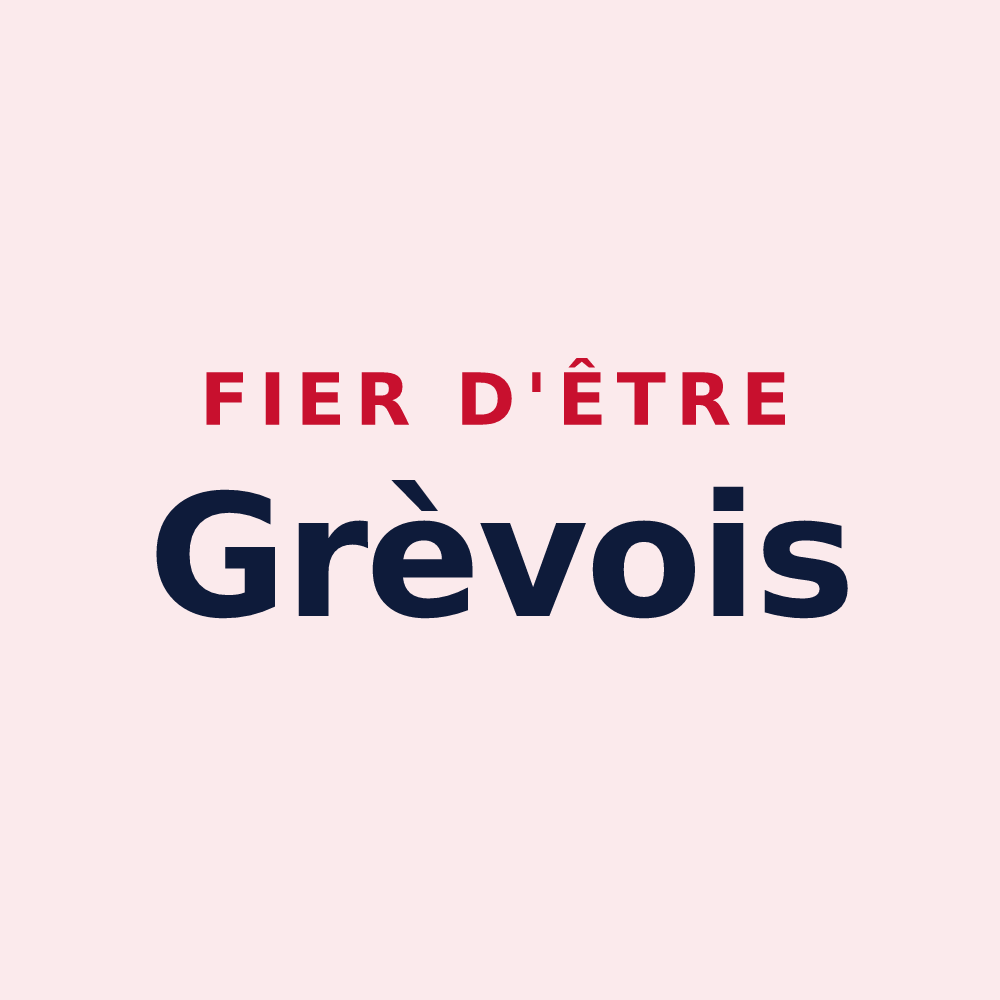 Magnet « Fier d'être Grèvois » — design pour La Grève-sur-Mignon