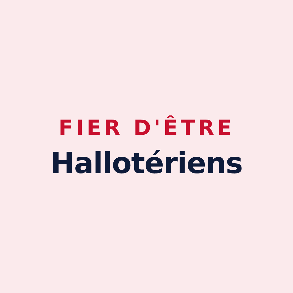 Magnet « Fier d'être Hallotériens » — design pour La Hallotière