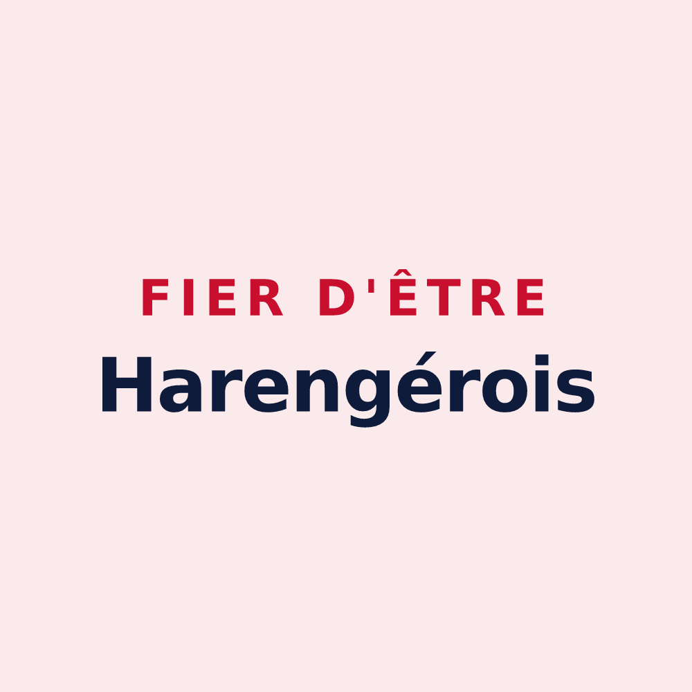 Magnet « Fier d'être Harengérois » — design pour La Harengère