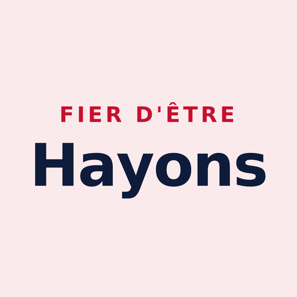 Magnet « Fier d'être Hayons » — design pour La Haye-Bellefond