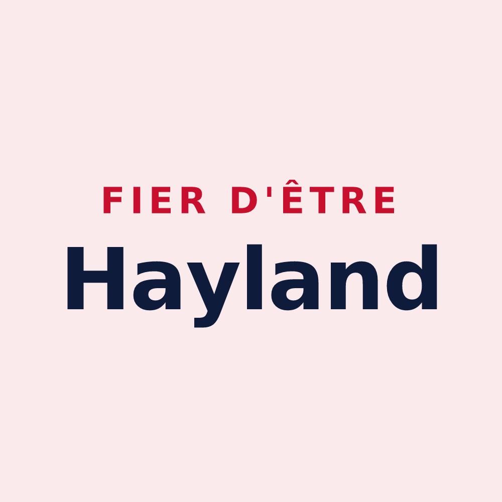 Magnet « Fier d'être Hayland » — design pour La Haye-Pesnel
