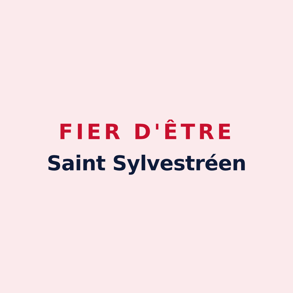 Magnet « Fier d'être Saint Sylvestréen » — design pour La Haye-Saint-Sylvestre
