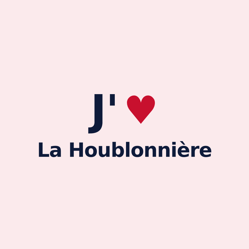 Magnet personnalisé La Houblonnière — design J'aime La Houblonnière
