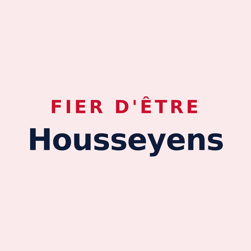 Magnet « Fier d'être Housseyens » — design pour La Houssaye-Béranger