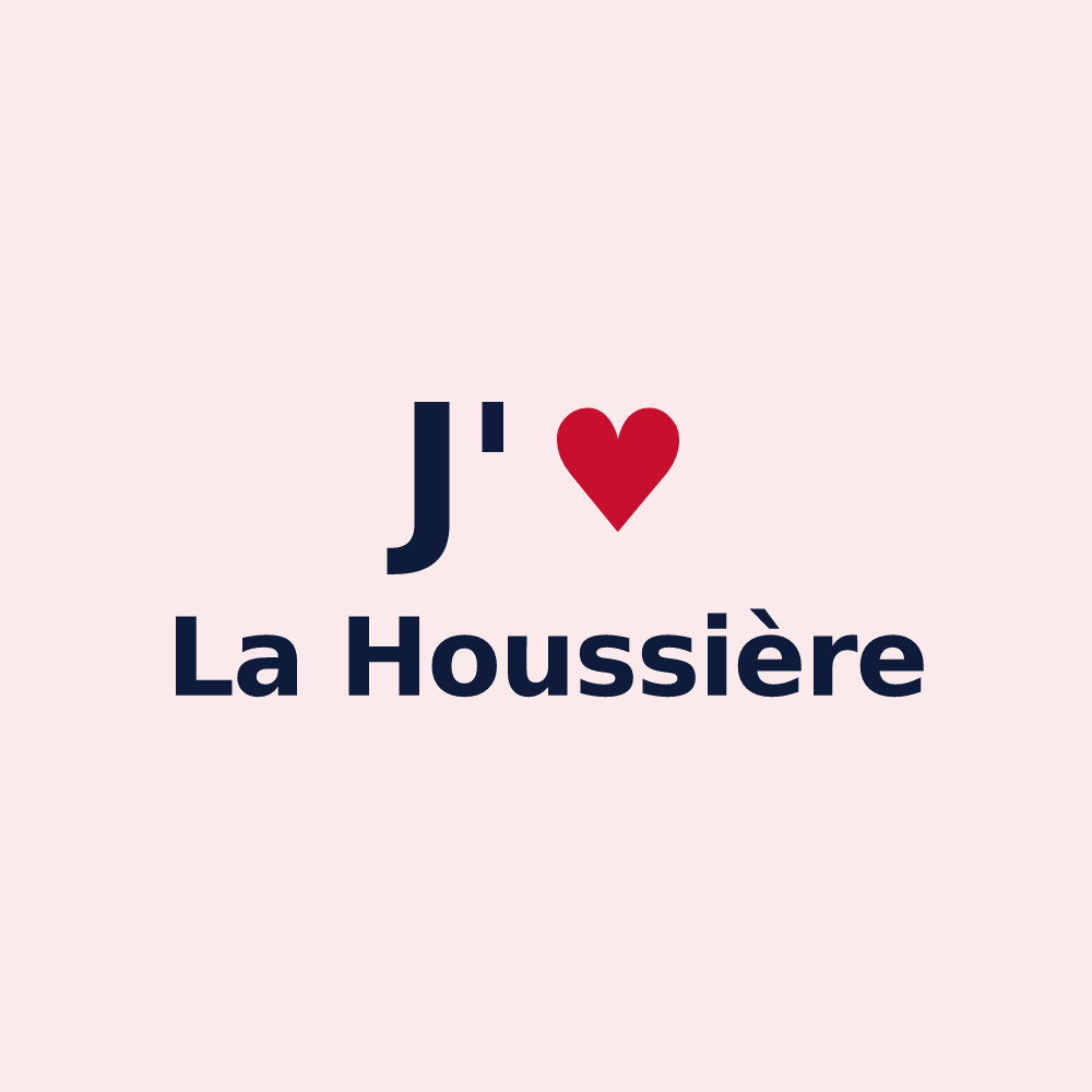 Magnet personnalisé La Houssière — design J'aime La Houssière