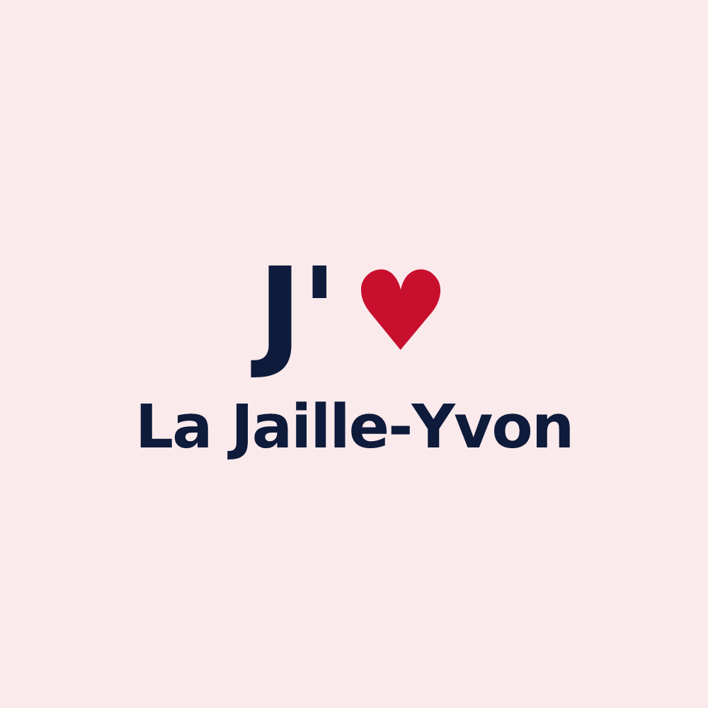 Magnet personnalisé La Jaille-Yvon — design J'aime La Jaille-Yvon