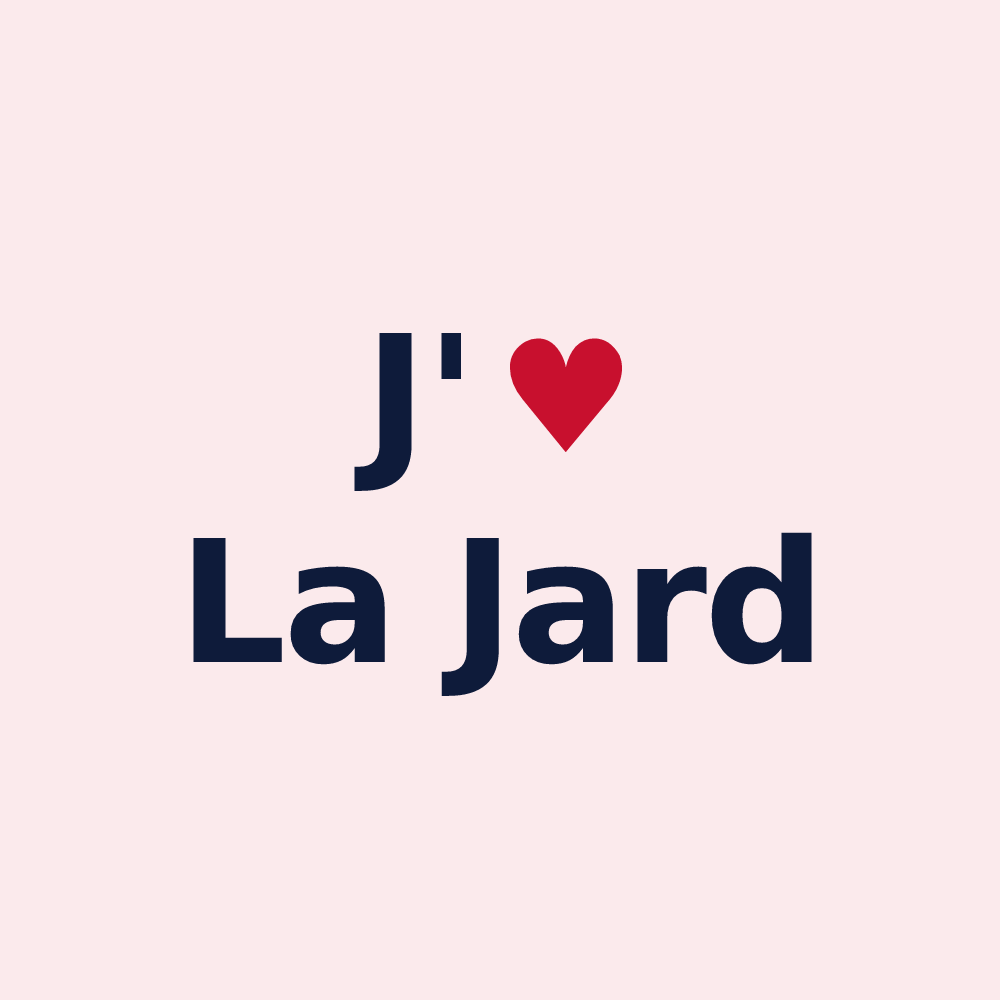 Magnet personnalisé La Jard — design J'aime La Jard