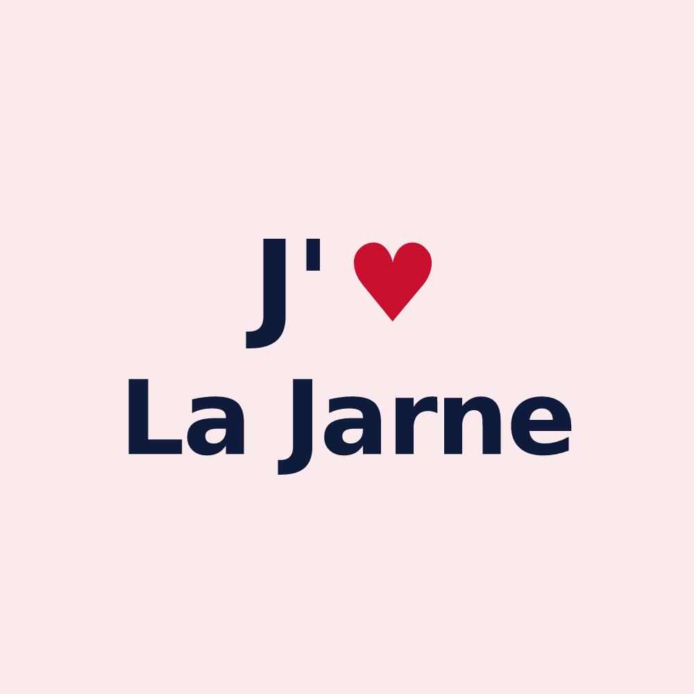 Magnet personnalisé La Jarne — design J'aime La Jarne