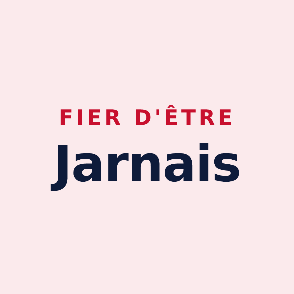 Magnet « Fier d'être Jarnais » — design pour La Jarne