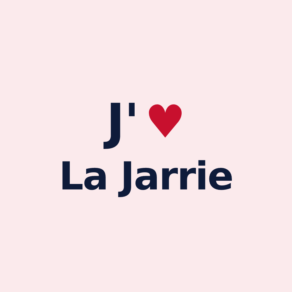 Magnet personnalisé La Jarrie — design J'aime La Jarrie