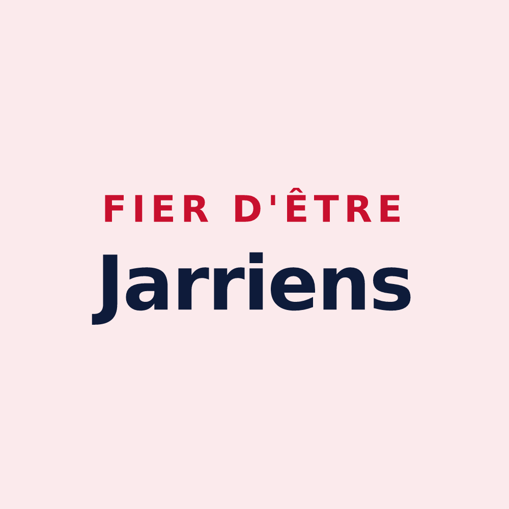 Magnet « Fier d'être Jarriens » — design pour La Jarrie
