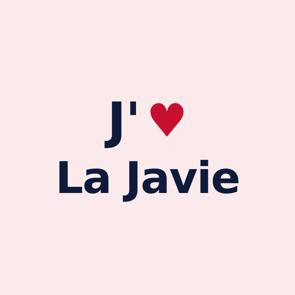 Magnet personnalisé La Javie — design J'aime La Javie