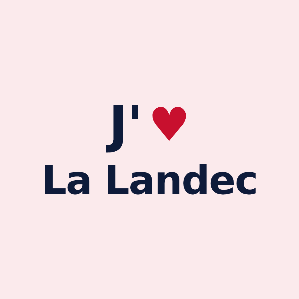 Magnet personnalisé La Landec — design J'aime La Landec