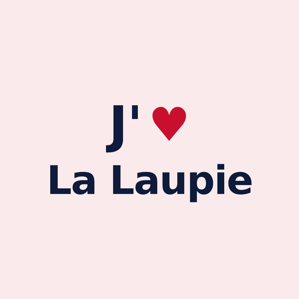 Magnet personnalisé La Laupie — design J'aime La Laupie