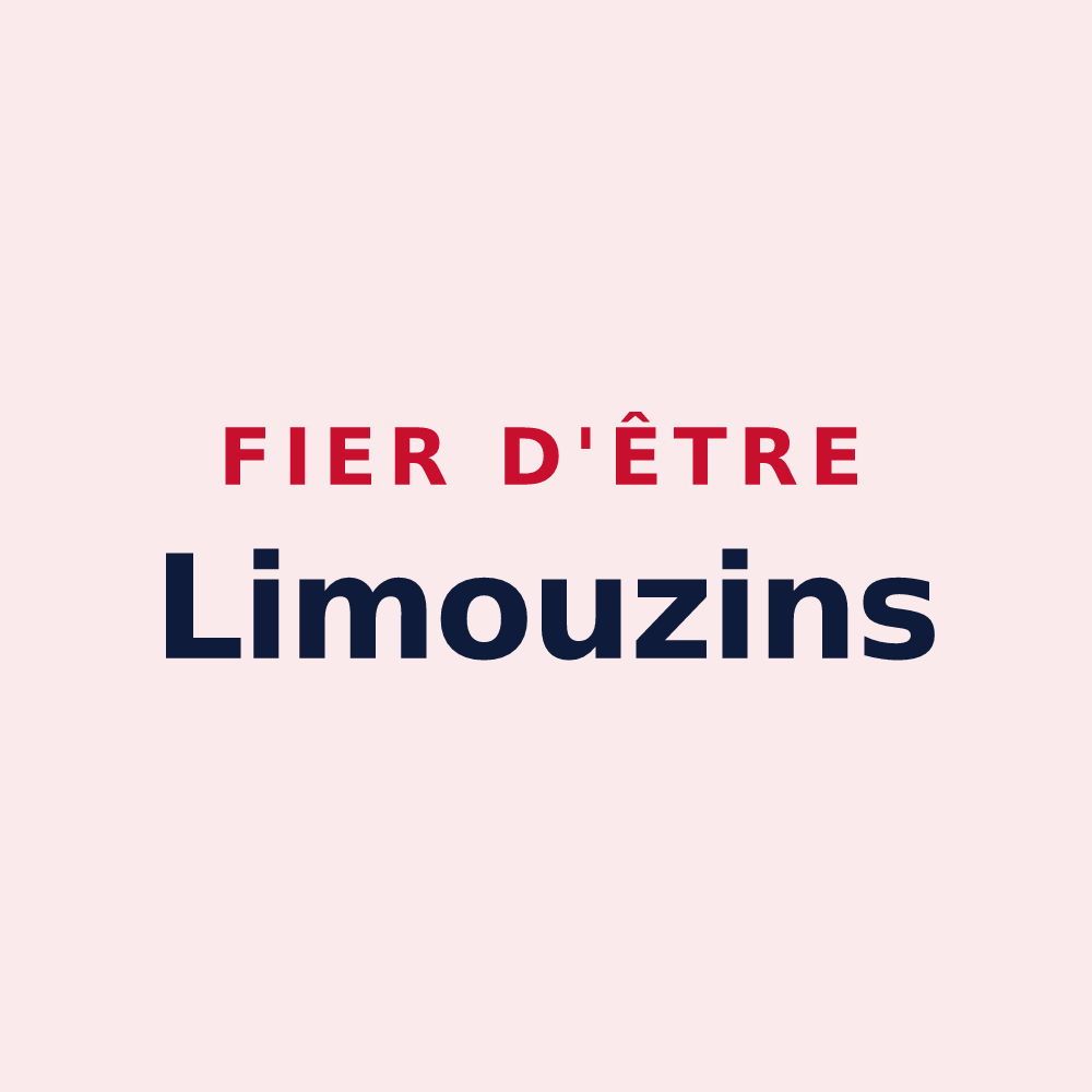 Magnet « Fier d'être Limouzins » — design pour La Limouzinière