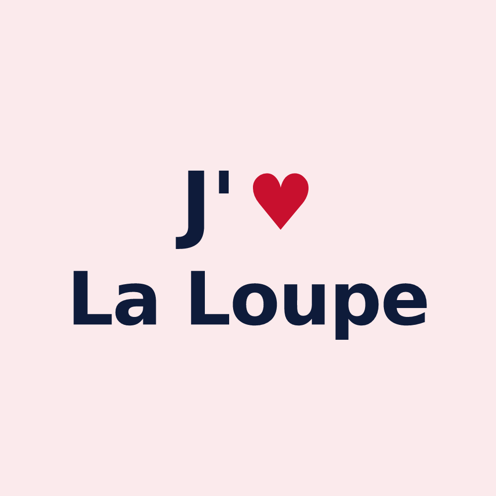 Magnet personnalisé La Loupe — design J'aime La Loupe