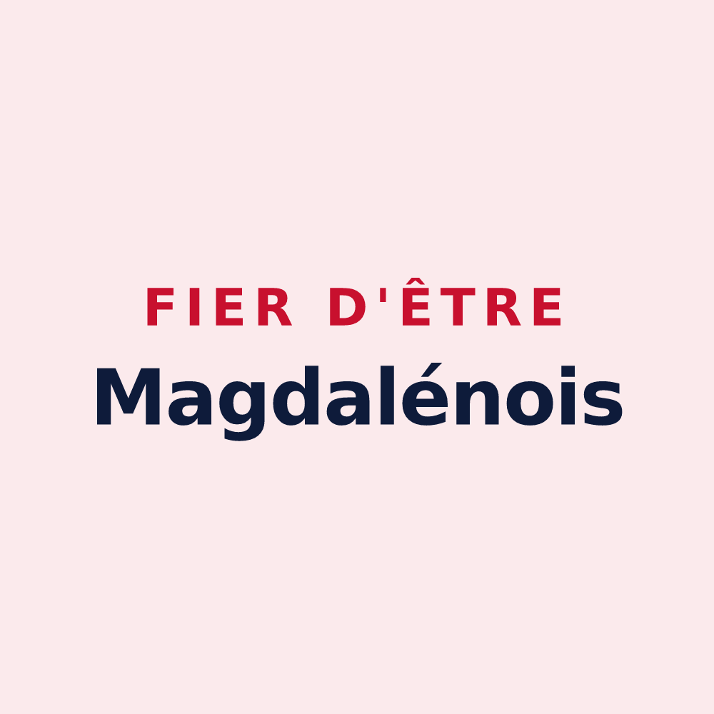 Magnet « Fier d'être Magdalénois » — design pour La Madeleine-Bouvet