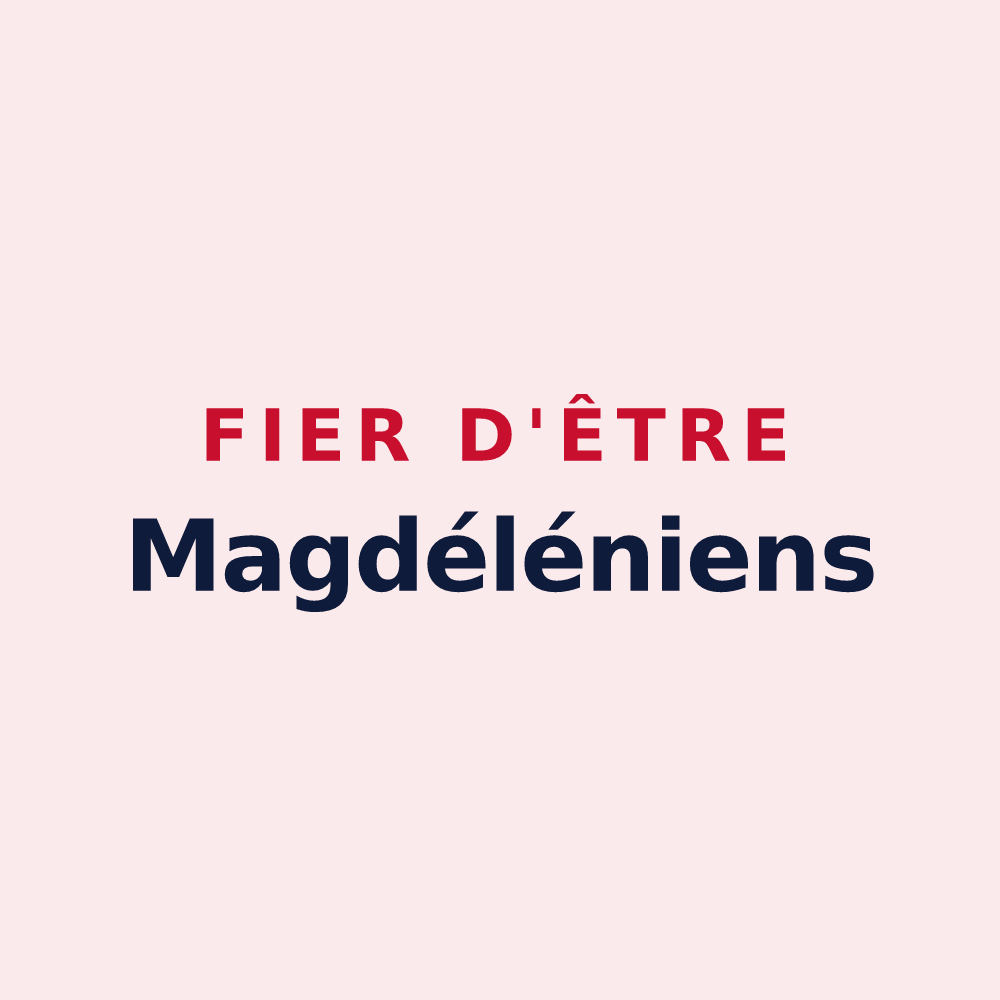 Magnet « Fier d'être Magdéléniens » — design pour La Magdeleine