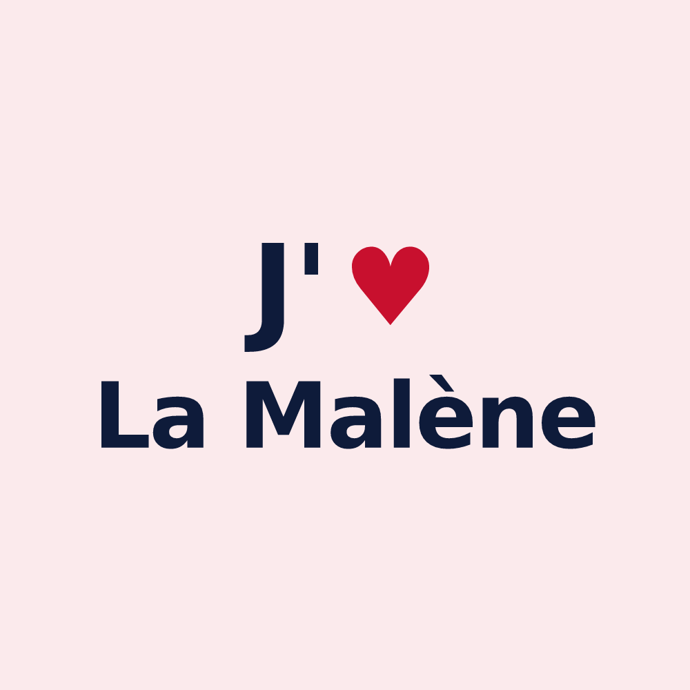 Magnet personnalisé La Malène — design J'aime La Malène