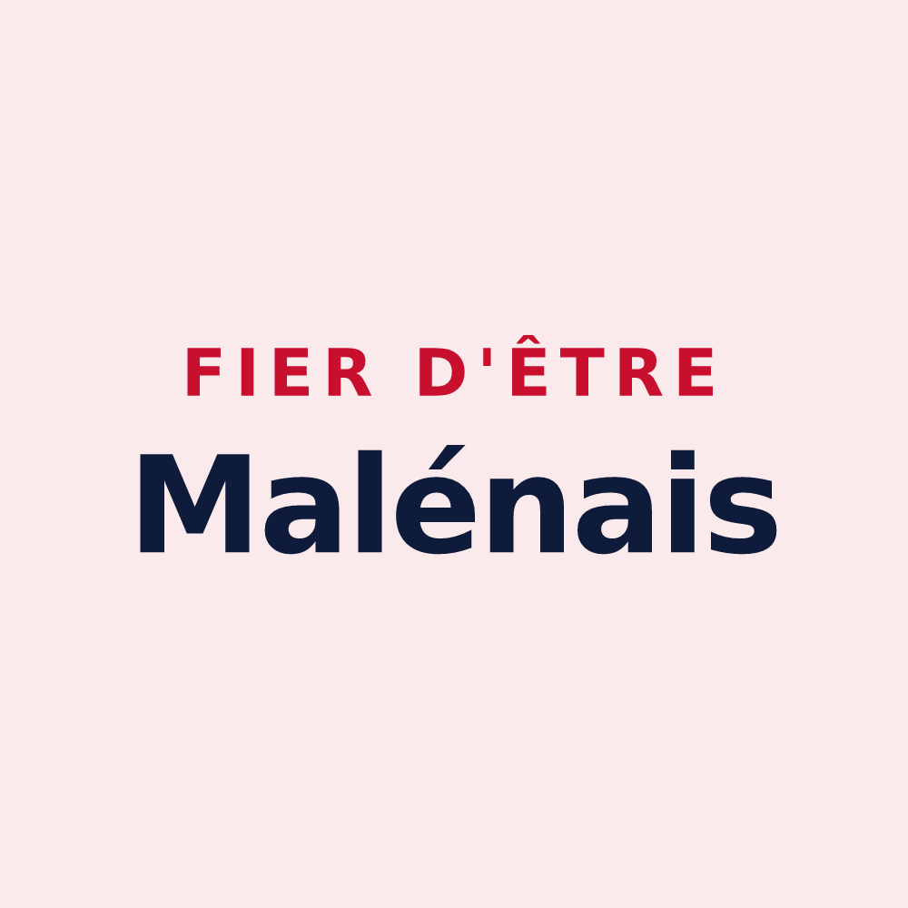 Magnet « Fier d'être Malénais » — design pour La Malène