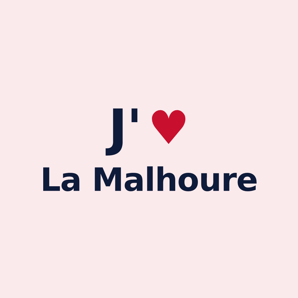 Magnet personnalisé La Malhoure — design J'aime La Malhoure